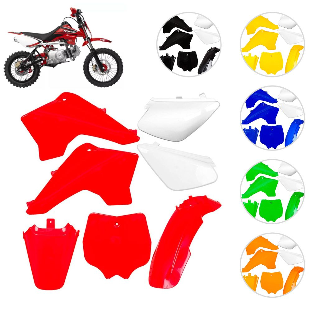 Kit Conjunto Plástico Carenagem Moto Tr50f Tr100f Tr 125f Pro Tork Várias Cores Peças Acessórios em Oferta na Shopee