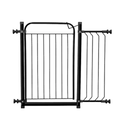 Portão para Cachorro Pet + Extensor 20cm (Vão 89 a 94cm) PRETO - NÃO PRECISA FURAR PAREDE