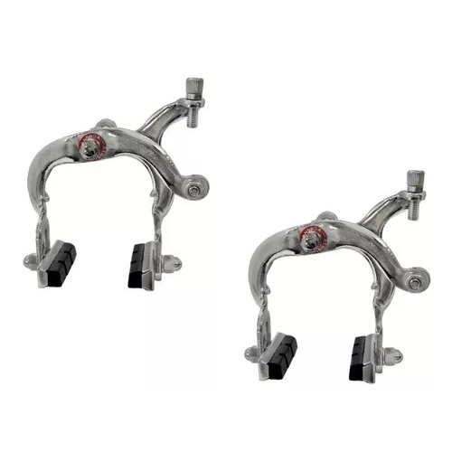 Freio Bicicleta Caloi 10 Aro 27 Side Pull 55-73mm Ferradura Aço Cromado Bike Estrada Urbana MTB