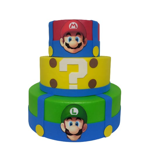 Bolo fake Mario e Luigi