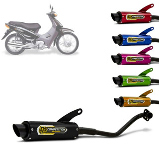 Escapamento Escape Esportivo Alumínio Moto Modelo Original Competition Pro Tork Honda Biz 100 1998 a 2005 Preto