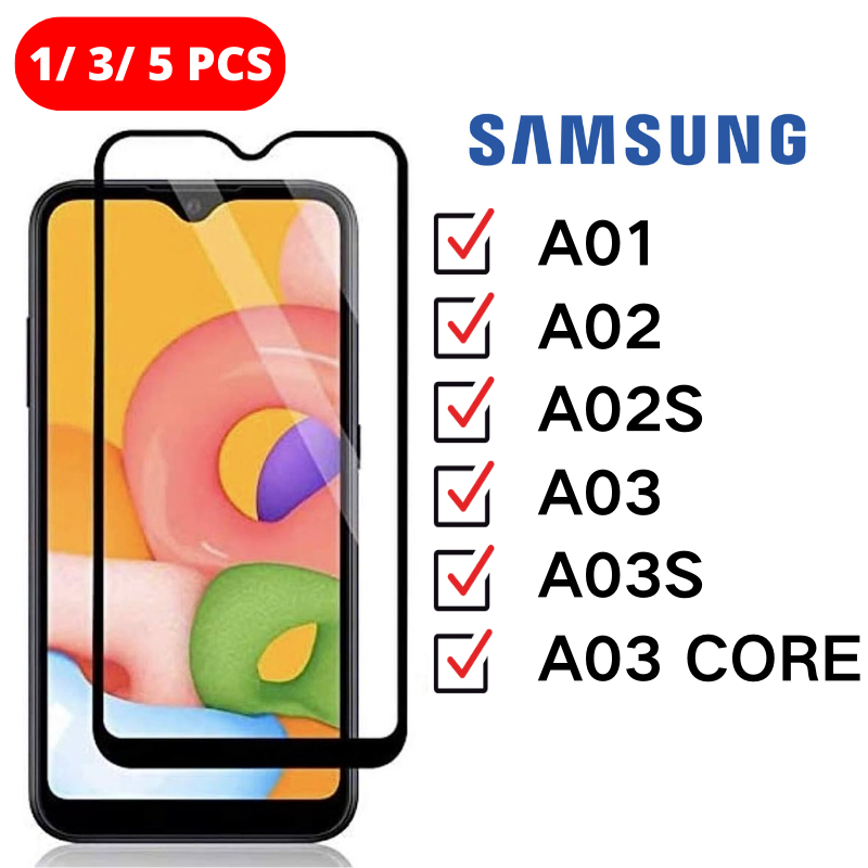 Pelicula Vidro 3D 9D Samsung A01 A01Core A02 A02s A03 A03s A03 Core Protetora Anti Shock