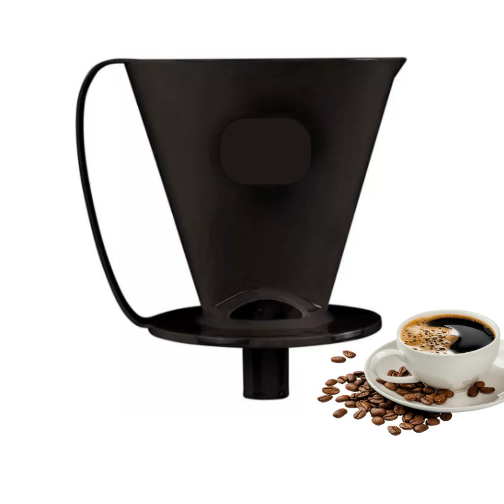 Porta Filtro Coador de Café Suporte Tamanho 103 Adaptador Colorido Cor Preto Funil Para Garrafa térmica em Oferta na Shopee