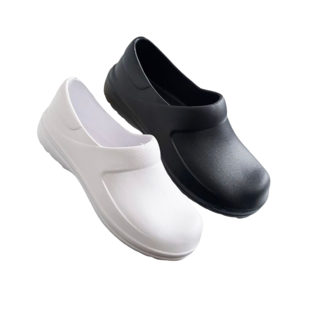 Sapato Fechado Enfermagem Cozinha Lanchonete Babuche Yvate Unissex Confortável Leve em Oferta na Shopee