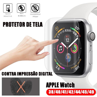 Pelicula Apple Watch Smartwatch Gel TRANSPARETE 3D Nano Curvada 38mm 40mm 41mm 42mm 44mm 45mm 49mm em Oferta na Shopee