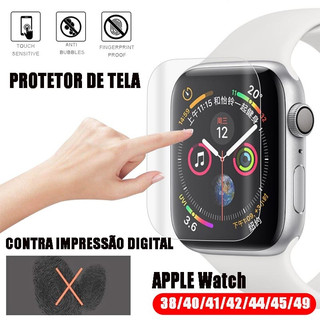 Pelicula Apple Watch Smartwatch Gel TRANSPARETE 3D Nano Curvada 38mm 40mm 41mm 42mm 44mm …