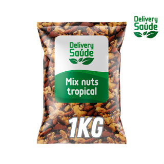 Mix de Nuts Castanhas do Pará, Caju, Nozes, Amêndoa, Amendoim, Uva Passa, Gojiberry 1Kg Melhor Custo Benefício em Oferta na Shopee