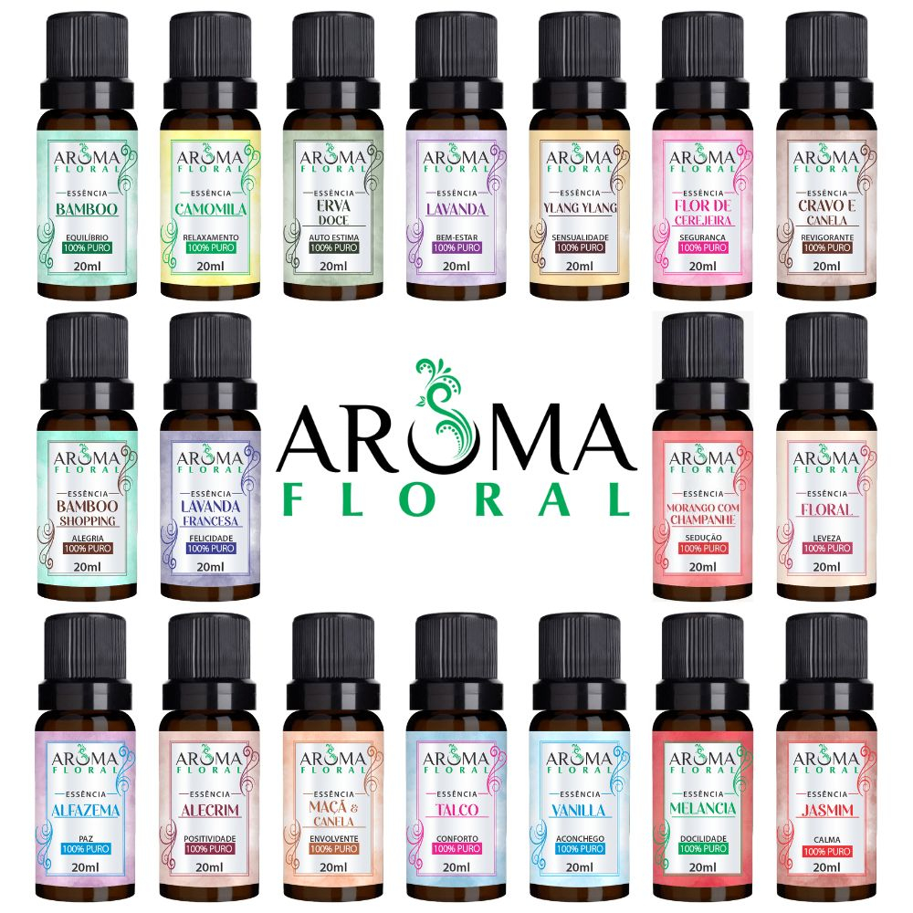 Essência - Aroma Floral - Para Aromatizador Difusor Elétrico a Base de Água