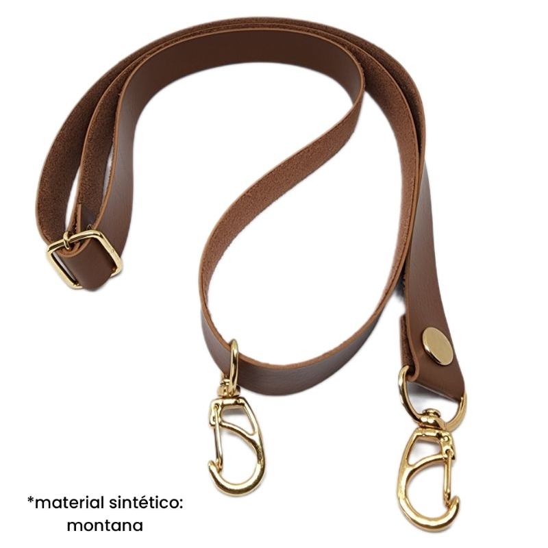 Alça transversal 2cm x 1,30m de couro ecológico (montana)