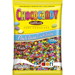 Chococandy Mini Confeitos Coloridos Sabor Chocolate - 500g - Dori