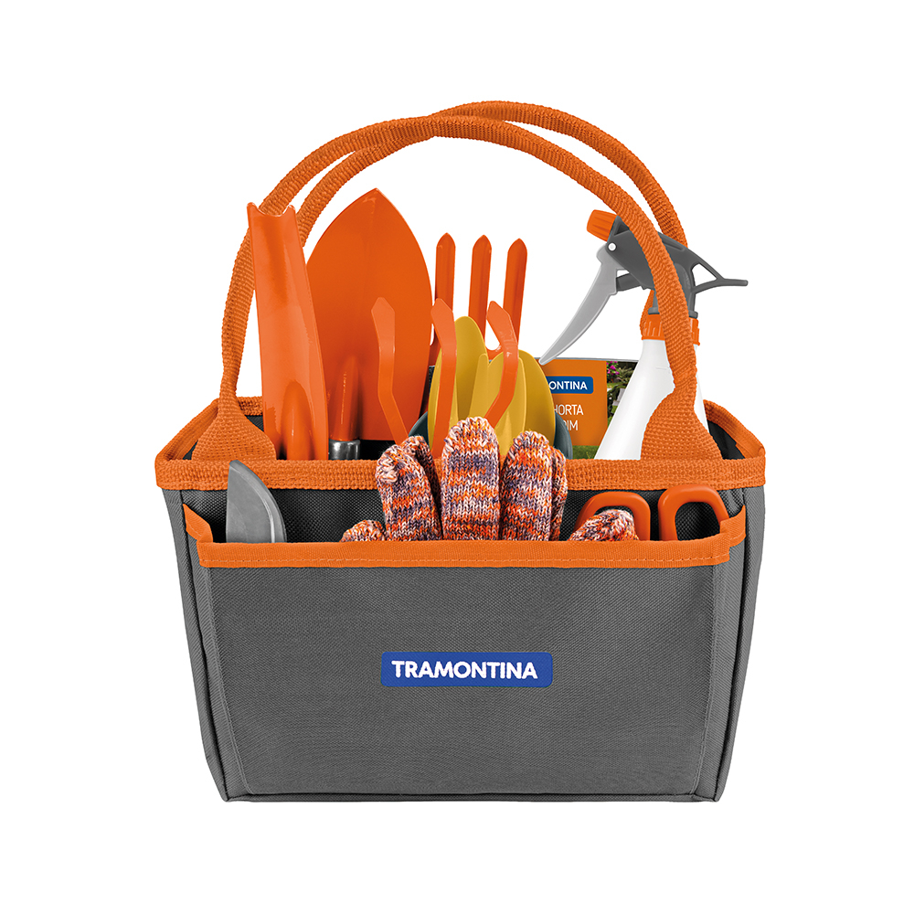 Kit de Jardinagem com Bolsa de Lona 13 Peças - Tramontina em Oferta na Shopee