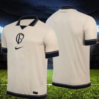 2023 nova camisa corinthians treino infantil juvenil beje polo kids