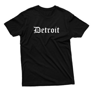 Camiseta Detroit Estilo Compton Hip Hop Rap Old Inglês 100% Algodão Envio Rápido Várias Cores