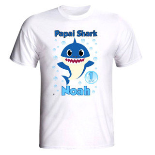 1 Camiseta baby Shark para aniversário ou festa personalizada