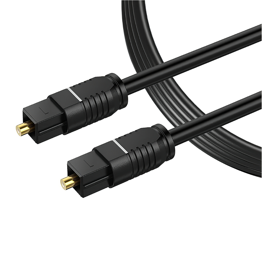 Cabo De Áudio Óptico Digital Toslink Spdif Ótico 1m 2m 3m 5m 10m Compatível com Tv Home Theater Xbox PS5 PS4 Som Profissional