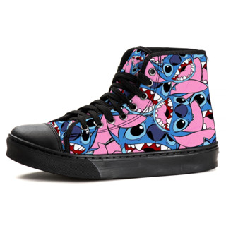 Tenis Cano Alto Desenhos e Séries Stitch  2 Top