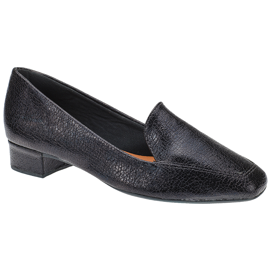 Sapato Feminino Sliper Mocassim Salto Baixo Lóris Confortavel 8034