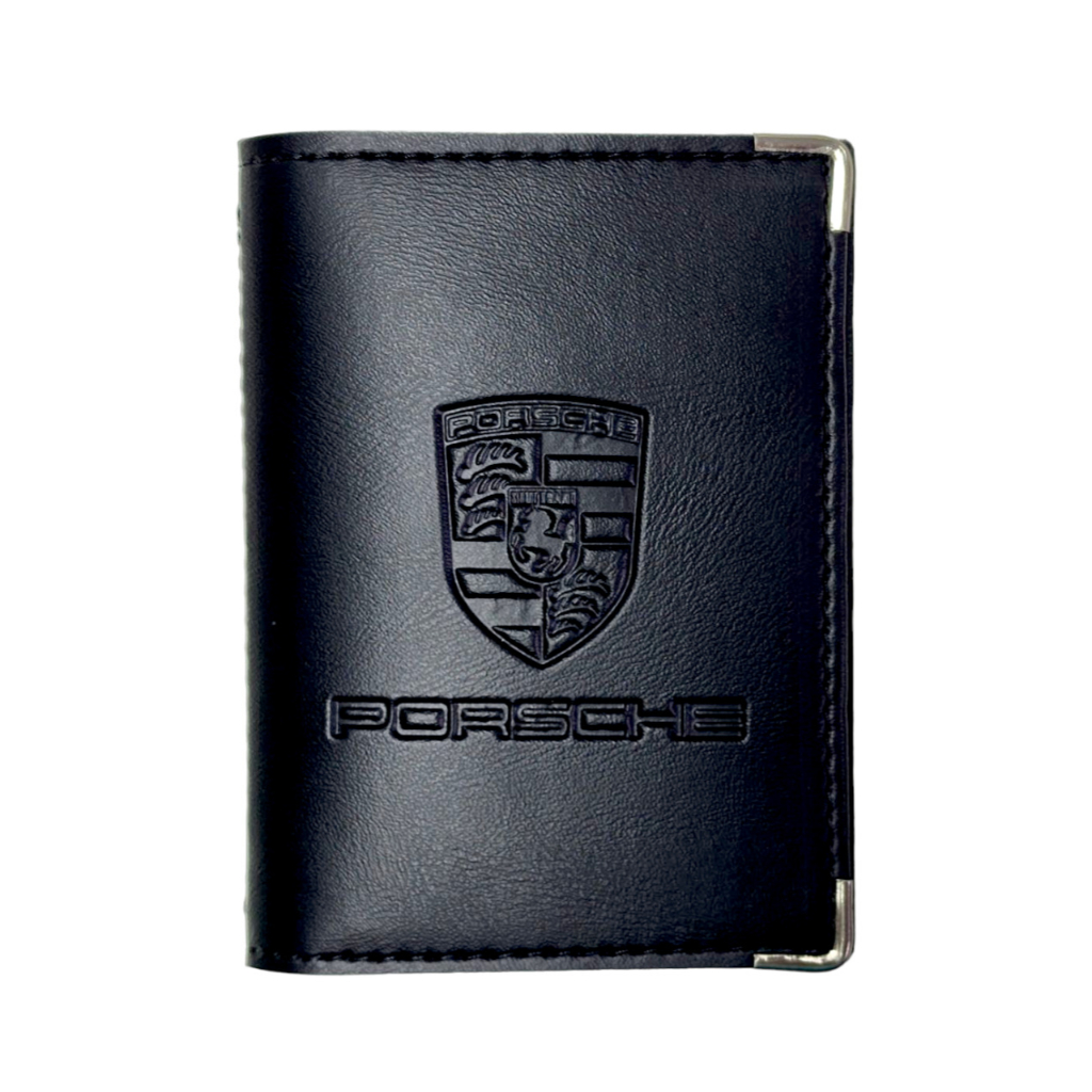 Porsche Porta Documentos em Couro Ecológico