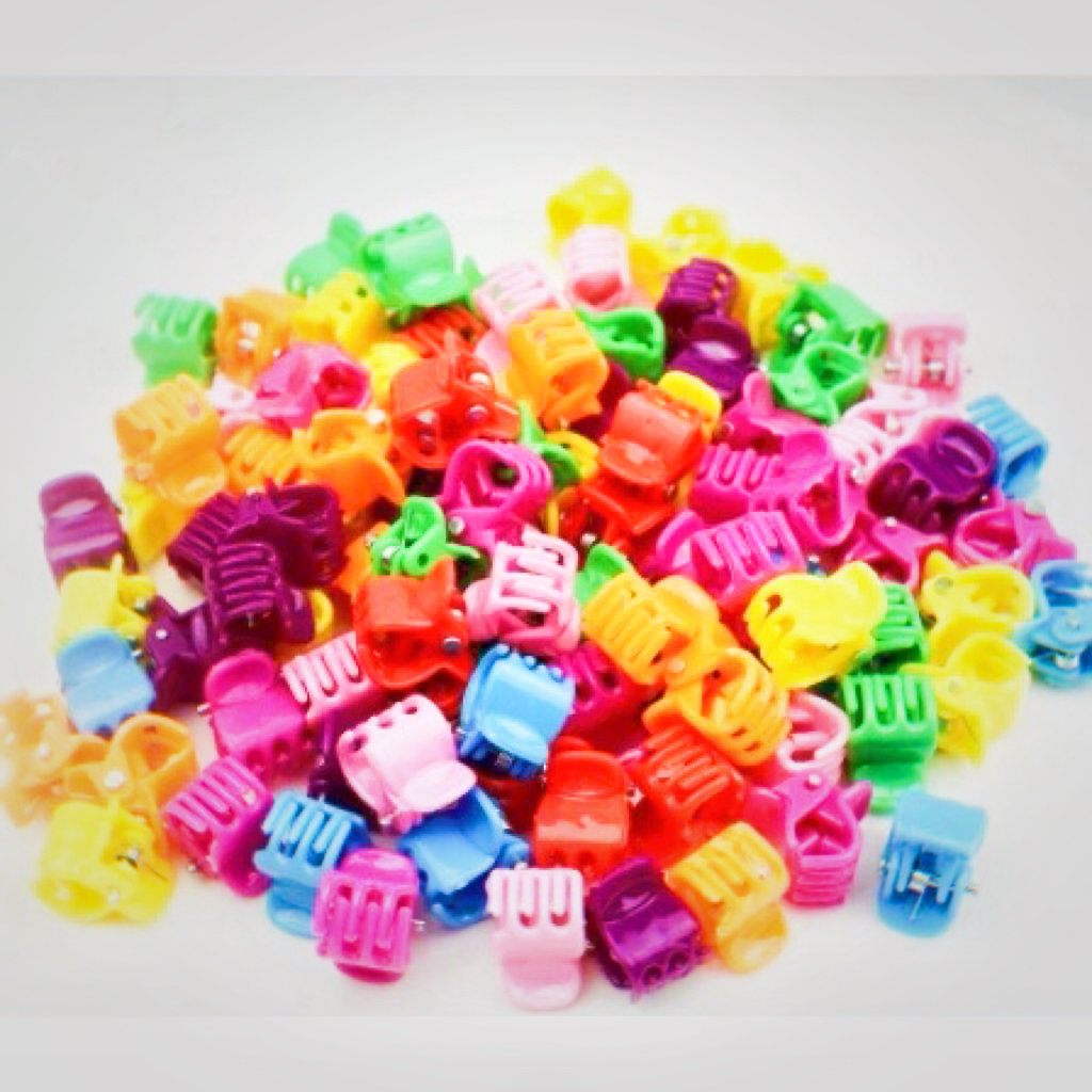 Kit 8 Mini Piranha Presilha Grampo de Cabelo Infantil Fofo Feminino Colorido pronta entrega envio imediato