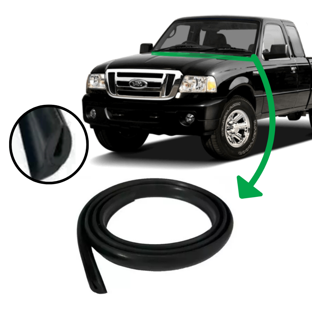 Borracha Friso Acabamento Churrasqueira Parabrisa Ford Ranger
