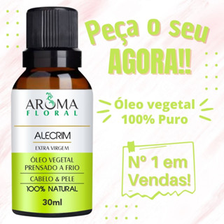 Óleo Vegetal de Alecrim Facial e Capilar 100% Puro e Natural
