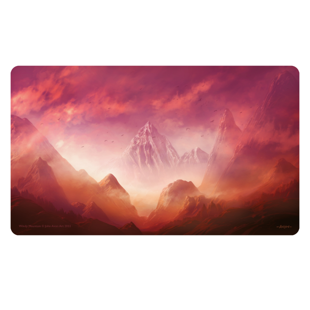 Playmat - John Avon: Windy Mountain - Magic the Gathering
