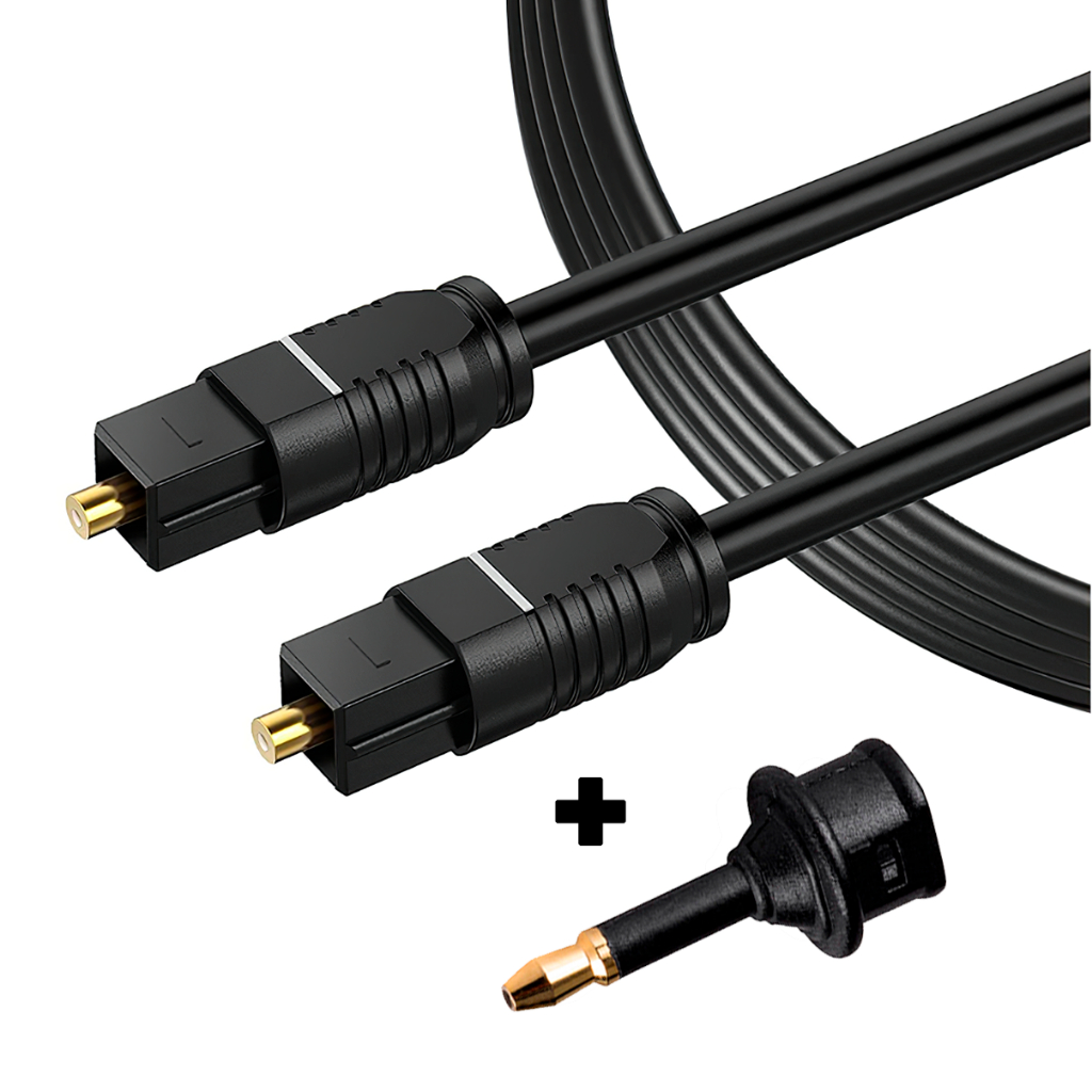 Adaptador Mini Toslink com Cabo De Áudio Óptico 1m 2m 3m 5m 10m SPDIF Ótico Digi