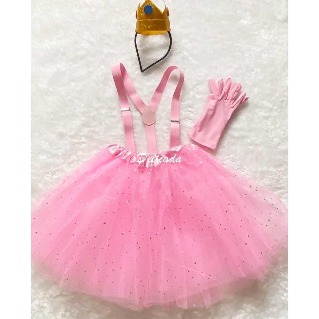 Fantasia Adulto Princesa Peach Super Mario Festas Fantasia carnaval