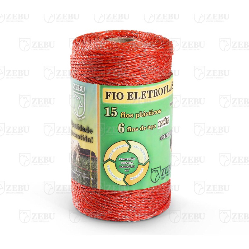 FIO ELETROPLASTICO LARANJA 200M ZEBU