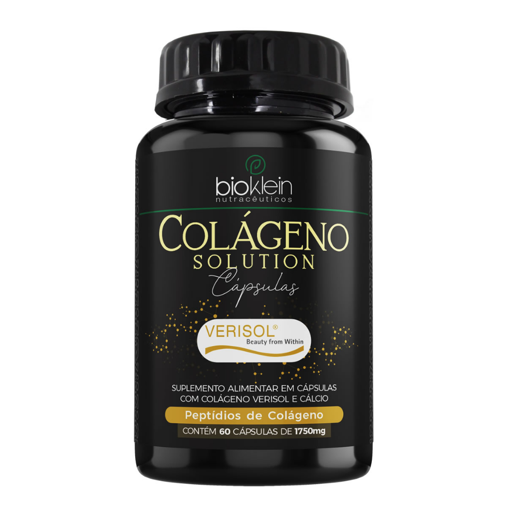 Colágeno Solution Verisol e Cálcio 60 Cápsulas Softgel Bioklein