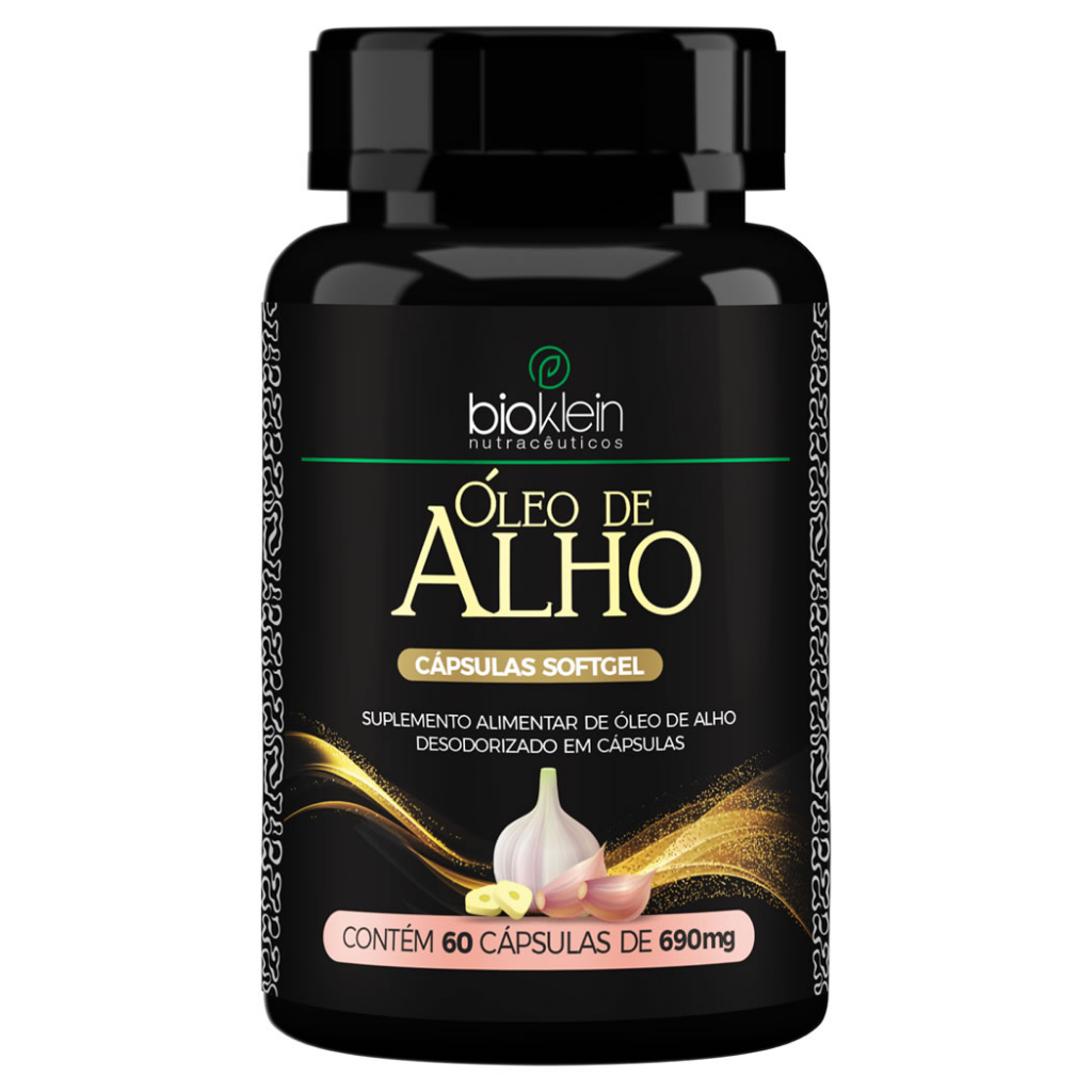 Óleo de Alho Desodorizado 60 Cápsulas Softgel Bioklein