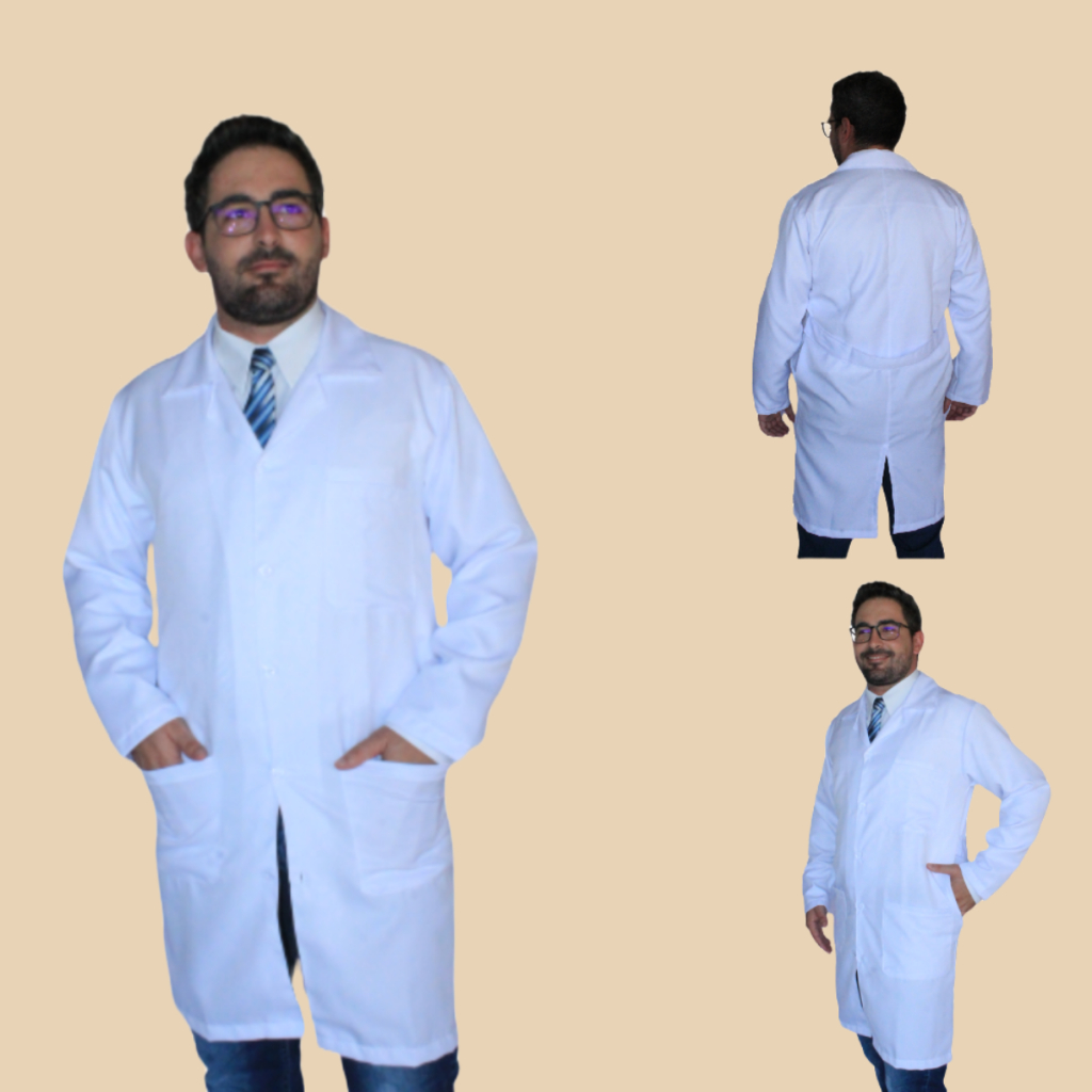 Jaleco UNISSEX longo gabardine / enfermagem/estagiários/ estudantes universitários/médicos/veterinários em Oferta na Shopee