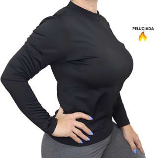 Blusa Feminina Térmica Peluciada Suplex Quentinha