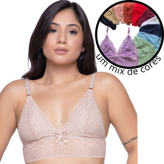 Sutiã Sem Bojo Em Renda Soutien Sutian Top Cropped Ref 711