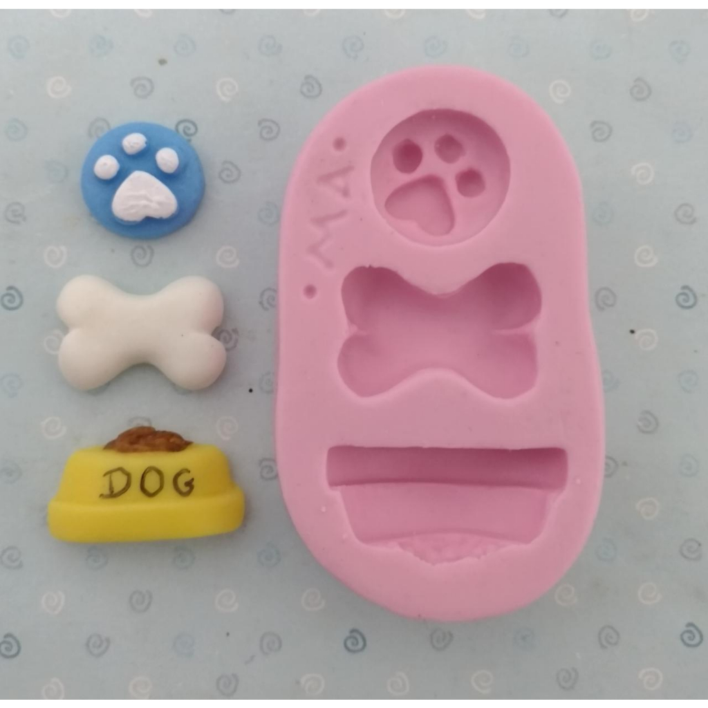 Molde de Silicone Acessórios Pet - MA479 em Oferta na Shopee