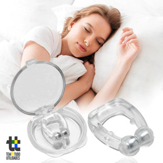 Aparelho Anti Ronco Clipe Nasal Magnético de Silicone Facilita Respiração Durma Melhor Original