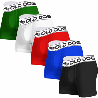 Kit Com 5 Cuecas Boxer Algodão Cotton Adulto