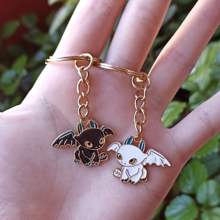 Par de Chaveiros Como Treinar seu Dragão Banguela e Fúria da Luz Couple Casal Amizade Presente Fofo em Oferta na Shopee