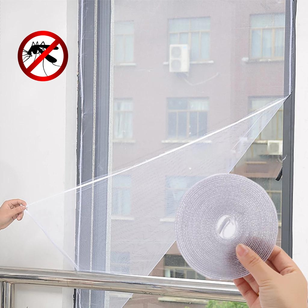 Tela Mosquiteiro Para Janela 1,3x1,5 Com Velcro Anti-inseto Mosquito Janela Com Autocolante Pernilongo Removivel