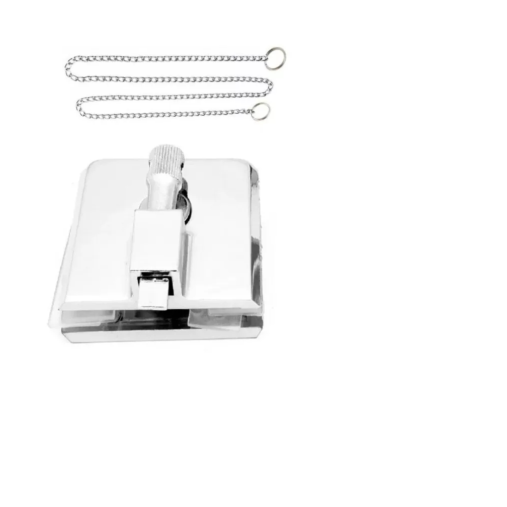 Trinco  Basculante Janela 1523 C/ Corrente E Argolas e Calota Cromado em Oferta na Shopee