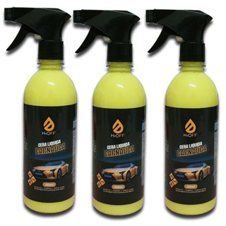 Kit com 3 Ceras de Carnaúba 500ml - Mais Brilho e Proteção ao Seu Veículo