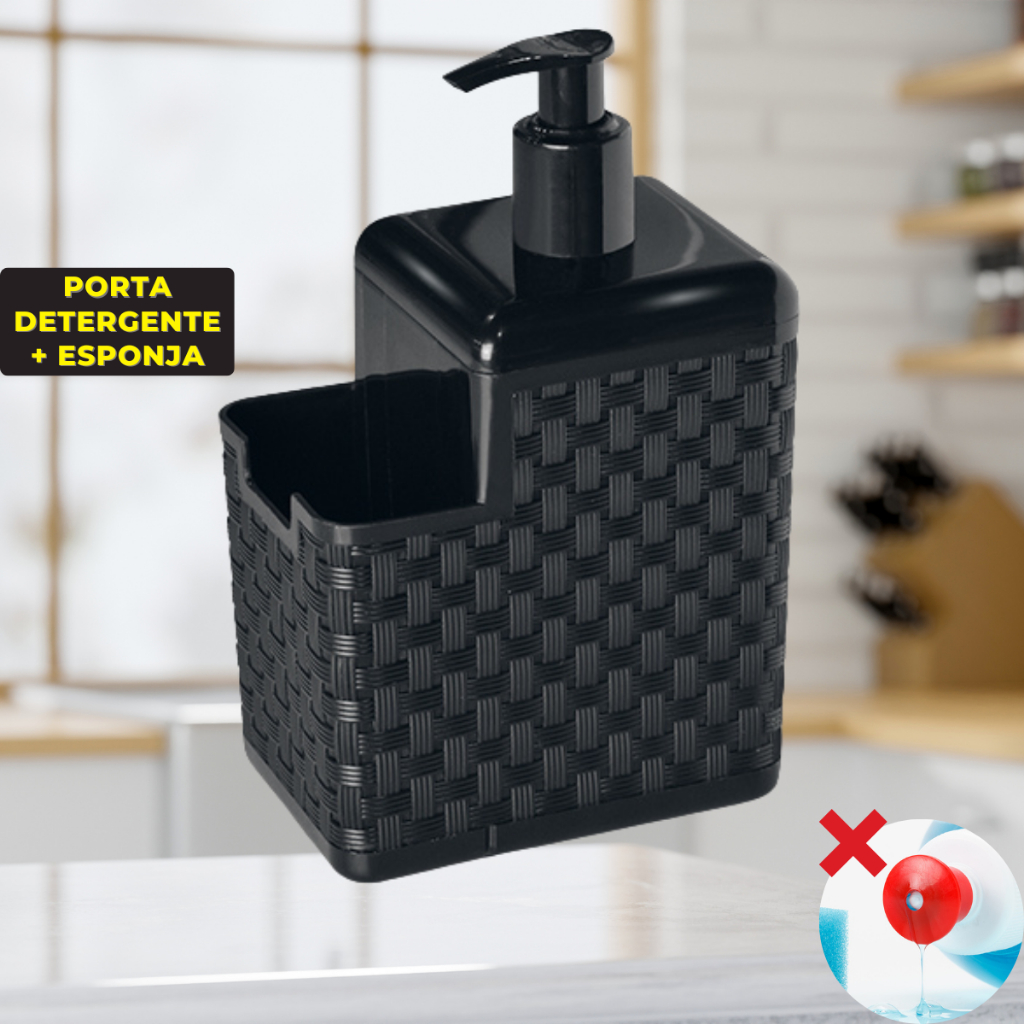Porta Detergente Porta Sabão Dispenser Sabão Sabonete Liquido Porta Esponja Com Bico Dosador Multiuso Cozinha Banheiro em Oferta na Shopee