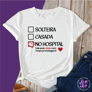 Camiseta Profissões Socorrista Enfermagem Medicina