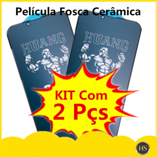 KIT Com 2 Película Cerâmica Fosca Privativa iPhone Hidrogel Matte Anti-Spy Flexível Todos os modelos Alta Qualidade