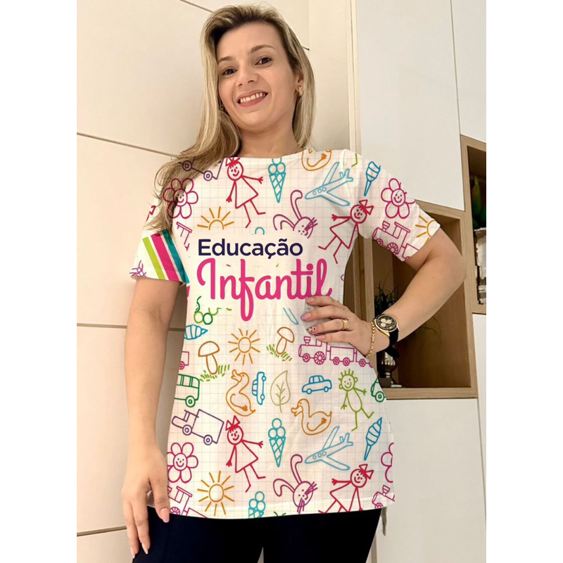 Camisa Blusão Max Blusão/Cobre bumbum/Educação Infantil/educadora/professora/pedagoga em Oferta na Shopee