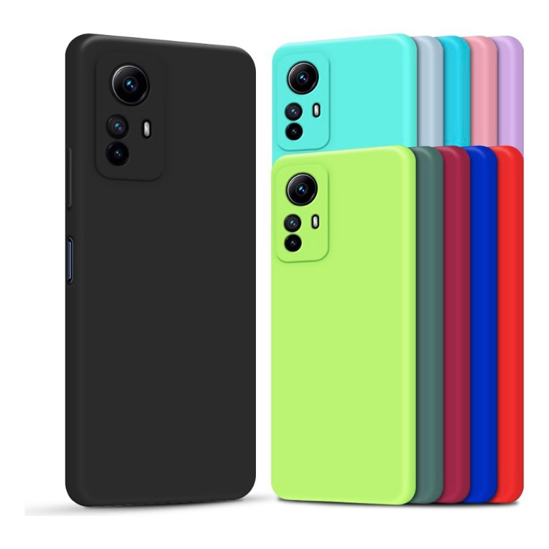 2x1- Xiaomi Redmi Note 12s  Película Privacidade Ceramica 3D + Capa Aveludado Silicone Colorida