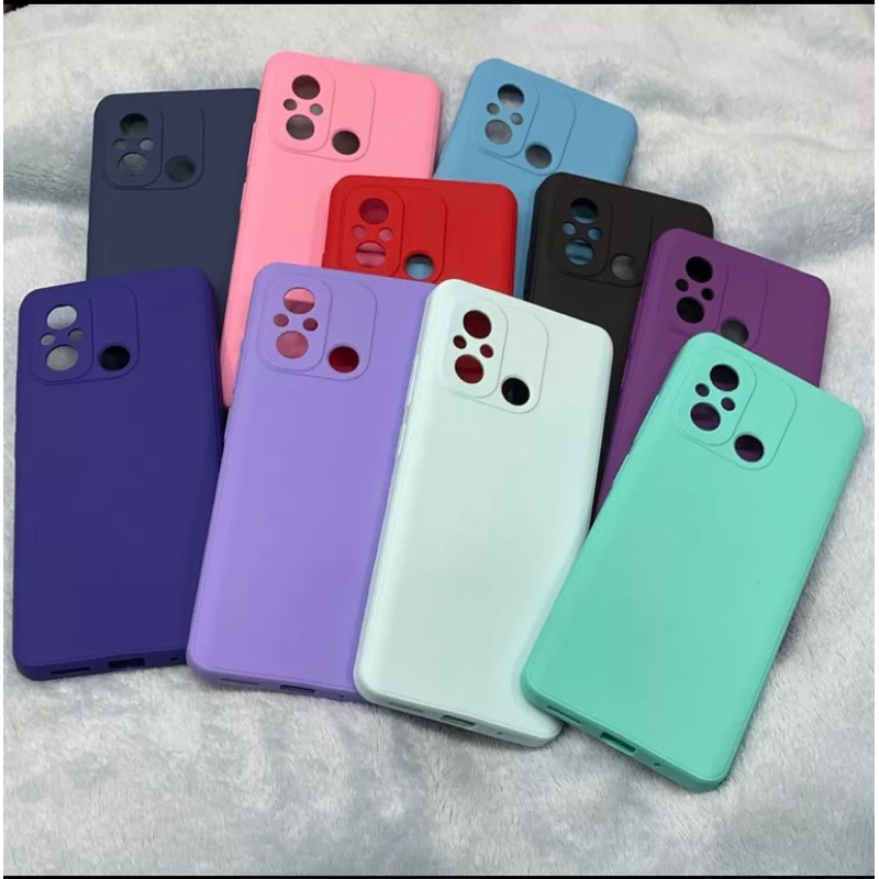 2x1 Xiaomi Redmi 12C - Película Frontal Ceramica 3D + Capa Aveludada Colorida Anti Impacto Protetora