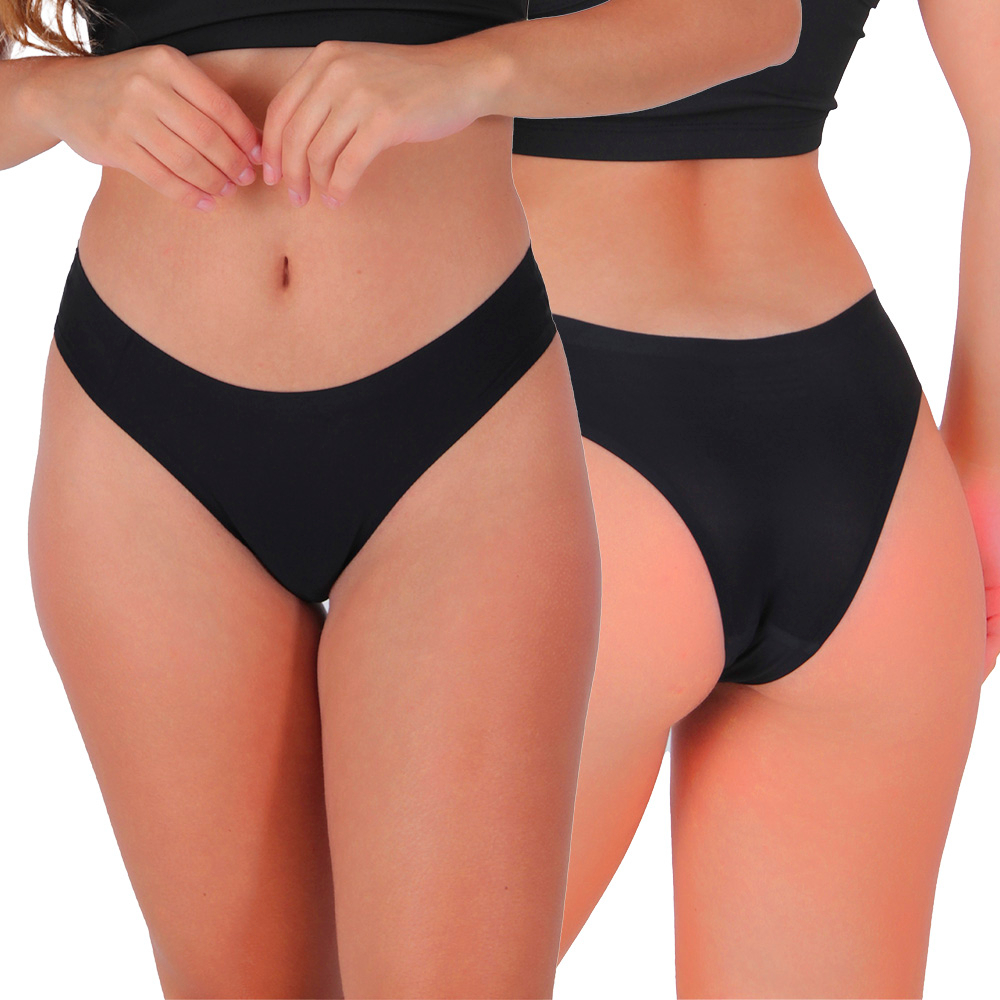 Kit 5 Calcinhas sem Costura Tecido de Poliamida Elasticidade e Conforto