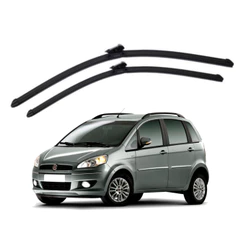 Par Palheta Parabrisa Dianteiro Fiat Idea 2011 2012 2013 2014 de borracha