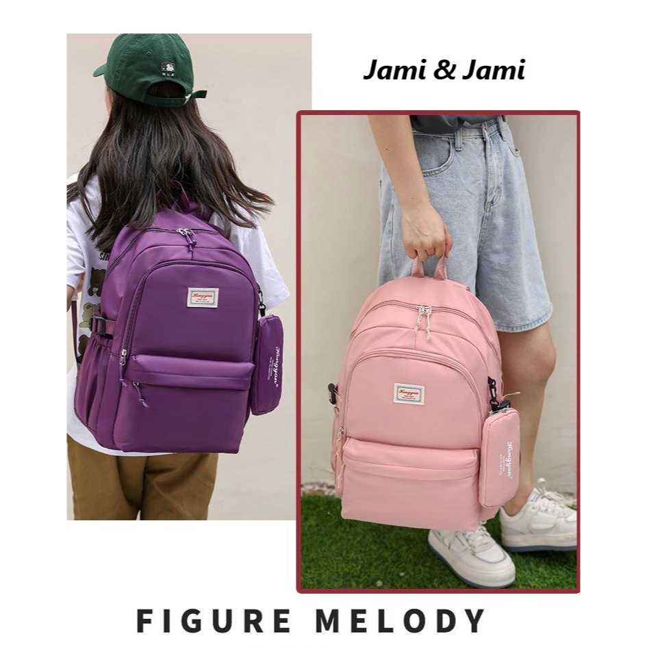 Mochila Feminina Escolar Universitária De Viagem Moda Casual Unissex 666-4 em Oferta na Shopee